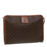 Celine Vintage Pre-owned Laeder kuvertvskor Brown, Dam