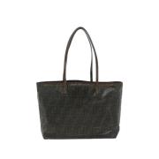 Fendi Vintage Pre-owned Canvas fendi-vskor Brown, Dam