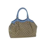 Gucci Vintage Pre-owned Canvas gucci-vskor Beige, Dam