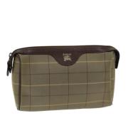 Burberry Vintage Pre-owned Canvas kuvertvskor Green, Dam