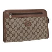 Gucci Vintage Pre-owned Laeder kuvertvskor Brown, Dam