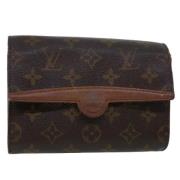 Louis Vuitton Vintage Pre-owned Canvas axelremsvskor Brown, Dam