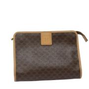 Celine Vintage Pre-owned Laeder kuvertvskor Brown, Dam