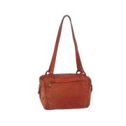 Bottega Veneta Vintage Pre-owned Laeder axelremsvskor Orange, Dam