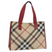 Burberry Vintage Pre-owned Canvas totevskor Beige, Dam