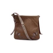 Bottega Veneta Vintage Pre-owned Laeder axelremsvskor Brown, Dam