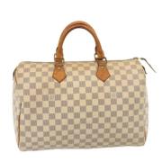 Louis Vuitton Vintage Pre-owned Canvas louis-vuitton-vskor Beige, Dam