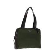 Prada Vintage Pre-owned Nylon prada-vskor Green, Dam