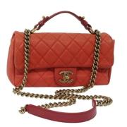 Chanel Vintage Pre-owned Laeder chanel-vskor Red, Dam