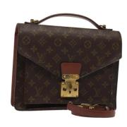 Louis Vuitton Vintage Pre-owned Canvas handvskor Brown, Dam