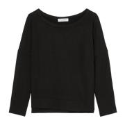 Marc O'Polo Avslappnad batwing sweatshirt Black, Dam