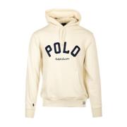 Ralph Lauren Vit Tröja Hoodie Långärmad White, Herr