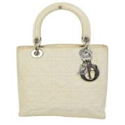 Dior Vintage Pre-owned Laeder handvskor Beige, Dam