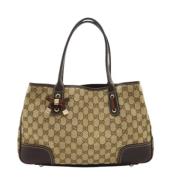 Gucci Vintage Pre-owned Canvas totevskor Beige, Dam