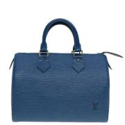 Louis Vuitton Vintage Pre-owned Laeder handvskor Blue, Dam