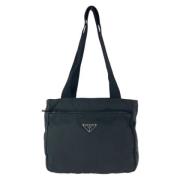 Prada Vintage Pre-owned Canvas prada-vskor Black, Dam