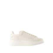 Alexander McQueen Vita Läder Oversized Sneakers White, Herr