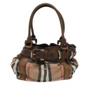 Burberry Vintage Pre-owned Canvas totevskor Brown, Dam