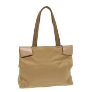 Prada Vintage Pre-owned Nylon totevskor Beige, Dam