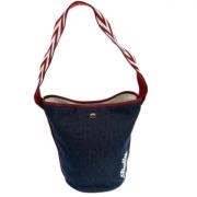 Bally Pre-owned Pre-owned Canvas axelremsvskor Blue, Dam