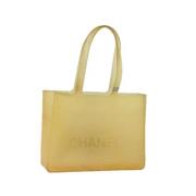 Chanel Vintage Pre-owned Gummi chanel-vskor Yellow, Dam