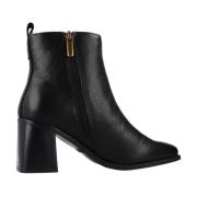 Carmela Elegant Heeled Boots Black, Dam