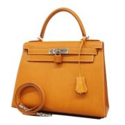 Hermès Vintage Pre-owned Laeder handvskor Yellow, Dam