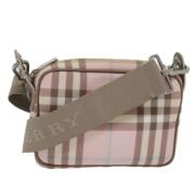 Burberry Vintage Pre-owned Canvas axelremsvskor Pink, Dam