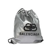 Balenciaga Vintage Pre-owned Nylon ryggsckar Gray, Dam