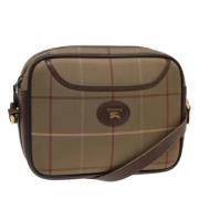 Burberry Vintage Pre-owned Canvas axelremsvskor Brown, Dam