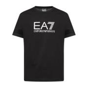 Emporio Armani EA7 T-shirt med logotyp Black, Herr