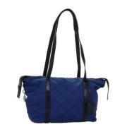 Prada Vintage Pre-owned Nylon prada-vskor Blue, Dam