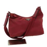 Prada Vintage Pre-owned Nylon prada-vskor Red, Dam