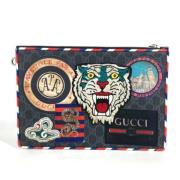 Gucci Vintage Pre-owned Canvas kuvertvskor Gray, Dam