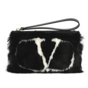 Valentino Vintage Pre-owned Paels kuvertvskor Black, Dam