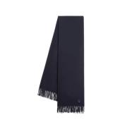 Maison Kitsuné Räv Huvudscarf i ren ull Blue, Unisex