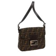 Fendi Vintage Pre-owned Canvas fendi-vskor Black, Dam