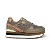 Alviero Martini 1a Classe Bronze Geo Infoga Plattform Sneakers 2014 Br...