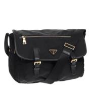 Prada Vintage Pre-owned Nylon prada-vskor Black, Dam