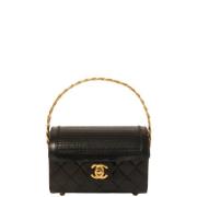 Chanel Vintage Pre-owned Tyg handvskor Black, Dam