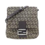 Fendi Vintage Pre-owned Canvas axelremsvskor Brown, Dam