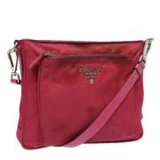 Prada Vintage Pre-owned Nylon prada-vskor Red, Dam