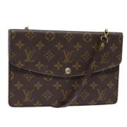 Louis Vuitton Vintage Pre-owned Canvas axelremsvskor Brown, Dam