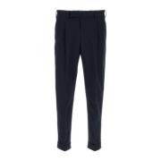 PT Torino Stretch Bomull Navy Blue Byxor Blue, Herr