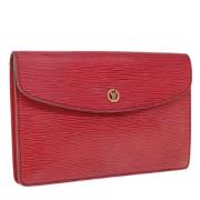 Louis Vuitton Vintage Pre-owned Laeder kuvertvskor Red, Dam