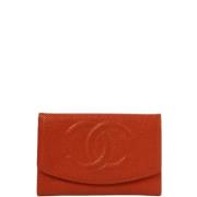 Chanel Vintage Pre-owned Laeder plnbcker Orange, Dam