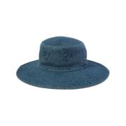 Chanel Vintage Pre-owned Denim hattar-och-kepsar Blue, Dam