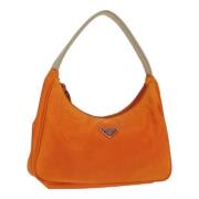 Prada Vintage Pre-owned Nylon prada-vskor Orange, Dam