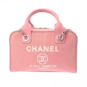 Chanel Vintage Pre-owned Canvas chanel-vskor Pink, Dam