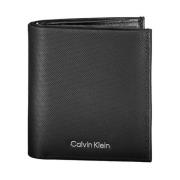 Calvin Klein Rfid Läderplånbok med Logotyp Black, Herr